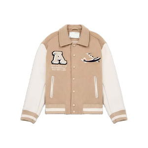 Chaqueta Bomber de Béisbol Ecológica para Hombre, Estilo Urbano, con Logotipo Frontal, Ropa Casual para Exteriores - Product Image 4
