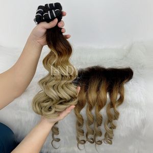 Perruque rebondissante naturelle 1 frontal et 3 faisceaux rebondissants Perruques de cheveux humains-Fabriqué au Vietnam Perruques étonnantes de haute qualité - Product Image 4