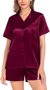 Ropa de dormir Ligera y transpirable Ropa de dormir Larga de lujo de alta calidad Hombres Ropa de dormir de seda Tejida Dos piezas Pijama de satén de seda - Product Image 5