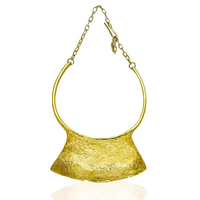 Collier en laiton à la mode fabriqué en chine colliers en or en laiton bijoux femmes cadeau utiliser pour une pièce de conception simple