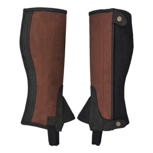 Direct Factory Horse Riding <b>Half</b> <b>Chaps</b> Custom Leather Western Style Equestrian <b>Half</b> Amara <b>Chaps</b> New Design - Product Image 4