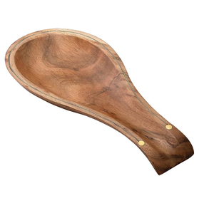 Vente en gros d'ustensiles en bois accessoires 9pc teck outils de cuisine cuillère spatule louches bambou ustensiles ensembles conception - Product Image 3