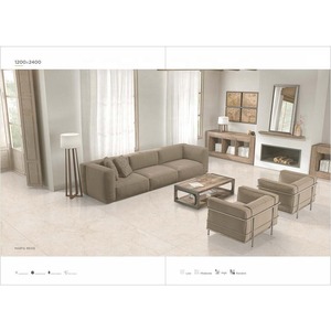 1200x2400mm grands carreaux de porcelaine aspect marbre gris Vistaar approvisionnement en usine utilisation mur et sol - Product Image 5