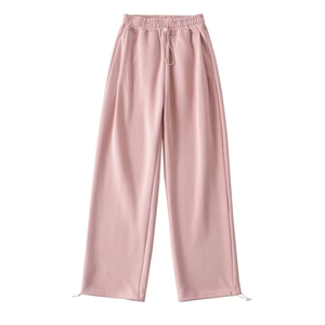 Cordón Suave Gimnasio Jogging Pant Mujeres gimnasio pantalones de sudor Venta al por mayor de lana pantalones de sudor de las mujeres holgadas cintura ajustable - Product Image 2