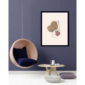 Marco de Madera Negro de 80 x 100 cm para Póster Decorativo, Marco Cuadrado Creativo con Espejo para Cuadros, Función Abatible A3 para Exhibir Pinturas - Product Image 2