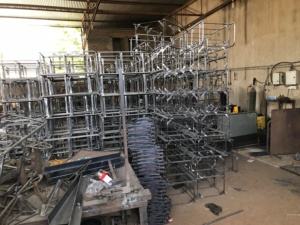 Mỹ thiết kế tối giản phong cách trang trại phòng khách sang trọng Kim Loại tủ với cửa lưới thép - Product Image 3