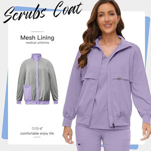 Compra a granel Chaquetas de fregado Logotipo personalizado Opciones de color Chaquetas médicas de fregado para suministro de hospital - Product Image 3