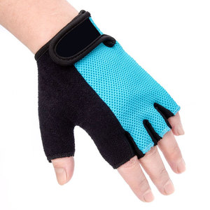 Customized Breathable Eco-Friendly PVC Half Finger Non-Slip Cycling Gloves Wholesale Factory Price Adjustable <b>Straps</b> High - Product Image 3
