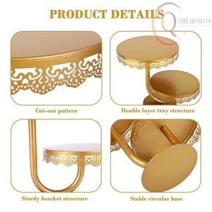 High End Metal Cake <b>Stand</b> with Stable Design, Ideal for Cakes, <b>Cupcakes</b>, and Desserts - Product Image 3