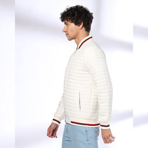 Chaqueta acolchada de plumón, venta al por mayor, chaquetas acolchadas personalizadas, chaqueta acolchada Lisa ajustada en blanco hecha en Pakistán - Product Image 3