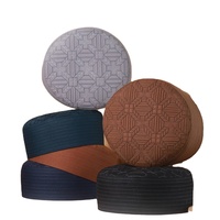 Gorros Kufi al por Mayor al Mejor Precio para Hombres, Gorro de Oración Musulmán, Gorro Islámico Árabe, Nueva Moda, Logotipo Personalizado, Gorros de Oración Transpirables