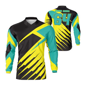 Venta al por Mayor de Camisetas de Motocross Personalizadas, Transpirables, Estampadas, de Manga Larga para Hombre, de Verano, de Alta Calidad - Product Image 6