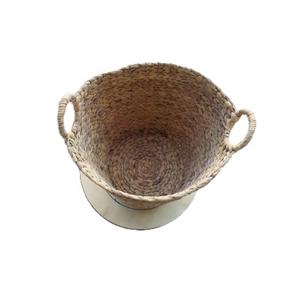 100% Natural Flexible Water Hyacinth <b>Storage</b> Basket Sustainable Household Multifunction Clothing Waste <b>Storage</b> <b>Boxes</b> & <b>Bins</b> - Product Image 2