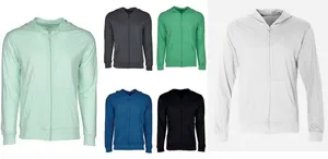 Sweat à capuche en molleton à fermeture éclair intégrale 400 GSM personnalisable unisexe Pantalon de survêtement imprimé au design élégant Capuche fonctionnelle pour le nouvel an d'hiver - Product Image 3