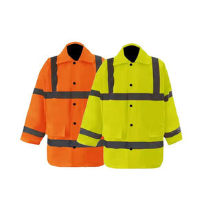 2024 nouvelle veste de sécurité personnalisée haute visibilité vêtements de sécurité de travail en plein air devoir trafic vêtements réfléchissants pour hommes - Product Image 2