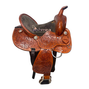 Ensemble personnalisé de haute qualité usiné à la main Western Barrel Horse Leather Trail Pleasure Saddles Vente en gros Hot Selling - Product Image 1