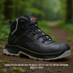 Safety Shoes Stride Size 40 Black S3S CI SC LG FO SR EN 20345:2022+A1:2024 - Product Image 3