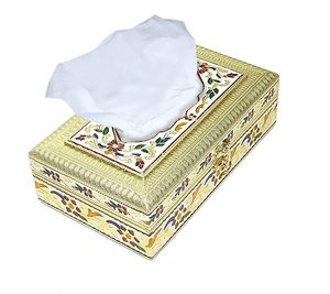 wooden mina tissue box <b>for</b> bathroom decor wooden meena <b>printed</b> tissue box <b>for</b> <b>bedroom</b> wooden meena tissue box handmade gift item - Product Image 1