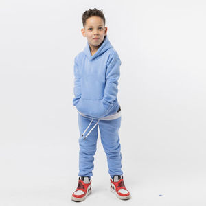 Conjunto de 2 Piezas de Sudadera con Capucha y Pantalones Deportivos para Niños, Precio Económico al por Mayor, Alta Calidad, Personalizable, Felpa Francesa, Traje Deportivo Informal de Algodón para Adultos - Product Image 6