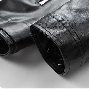 Vestes en cuir véritable entièrement personnalisées pour hommes fabriquées à Sialkot, au Pakistan, bon marché et bon marché - Product Image 6