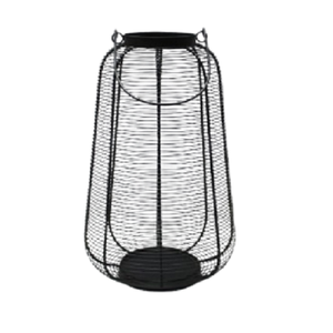 Bougeoir noir en fil de fer moderne pour décoration de mariage Ensemble de deux pièces bougeoirs en métal pour bougeoir en métal - Product Image 5