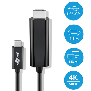 Cavo adattatore USB-C a HDMI da 1,8 m nero - Product Image 4