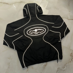 เสื้อแจ็คเก็ตกันลมกางเกงขาสั้นพิมพ์ลายดิจิตอลเสื้อผ้าเล่นกีฬาของผู้ชายมีฮู้ดตาข่ายซับใน2025 - Product Image 2