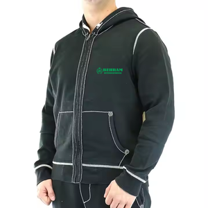 เสื้อฮู้ดซิปแบบเต็มตัว ยูนิเซ็กซ์ คุณภาพสูง ผ้าฝ้ายเฟรนช์เทอร์รี่ 100% ทรงหลวม ใส่ได้ทั้งชายและหญิง เสื้อผ้าฤดูหนาว ระบายอากาศได้ดี แห้งเร็ว - Product Image 6