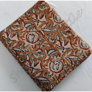 5 Yards Hand Block Floral Jaipuri Sanganeri Kalamkari Dabu Print Fabric venduto da Yard Fabric For Dress Beautiful Print Clothing