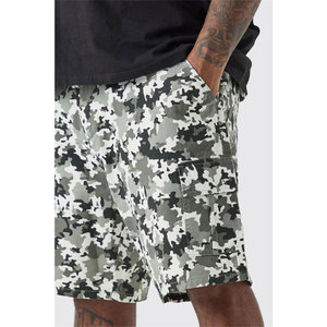 Pantalones Cortos Casuales para Hombre con Cintura Ajustable, 100% Algodón, Transpirables, Estampados, para Correr, para Verano - Product Image 6
