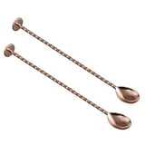 Agitador de cóctel de acero inoxidable de diseño estético, suministros de artículos de Bar de lujo, cuchara de Bar de cóctel para mezclar cócteles - Product Image 2