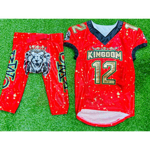 ชุดเสื้อฟุตบอลสำหรับผู้ใหญ่แบบ100% ผ้าโพลีเอสเตอร์กันยูวีแห้งเร็วเสื้อระบายอากาศ - Product Image 1