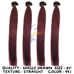 ผมแท้จากอินโดนีเซีย 100% เกรด Remy แบบ Single Drawn เนื้อผมตรง ยี่ห้อ GENIUS WEFT HAIR - Product Image 4
