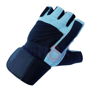 2025 New Half-Finger Fitness Gym Gloves <b>for</b> Men and <b>Women</b> Leather Rubber Material with <b>Wrist</b> Support <b>Weight</b> Lifting OEM - Product Image 2