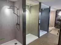 Panneau mural intérieur décoratif imperméable LSPC à quatre côtés rainurés et à languettes pour la rénovation commerciale
