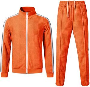 Conjunto Deportivo Personalizable de Dos Piezas para Invierno, Grueso, Transpirable, de Secado Rápido, Cortavientos, con Sudadera con Capucha y Pantalones Deportivos, con Estampado Moderno - Product Image 1