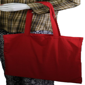 Bolsa de Tela de Algodón Calico Reutilizable y Ecológica con Logotipo Personalizado MGI, Cierre de Cremallera, Gran Capacidad para Uso Diario - Product Image 1