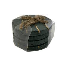 Juego de posavasos de mármol verde de posavasos de piedra natural hechos a mano para tazas de café y Decoración de mesa para el hogar - Product Image 1