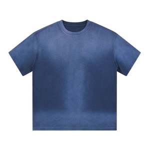 เสื้อยืดฮิปฮอปผู้ชายทรงโอเวอร์ไซส์ ผ้าคอตตอนถัก 100% ล้างสีแบบแอซิดวอช - รับผลิตตามแบบ คุณภาพสูง ขายส่ง OEM - Product Image 6