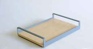 Bandeja de servicio de desayuno de hierro negro moderno para hoteles, restaurantes, uso doméstico, plato de Metal decorativo - Product Image 4