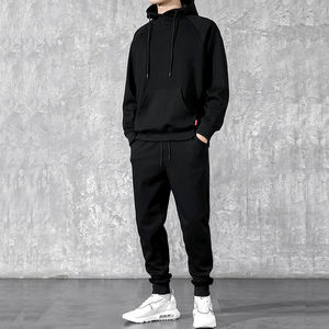 Survêtement unisexe à capuche en coton imprimé délavé à l'acide, 2 pièces, streetwear, jogging, sportswear, pas cher, personnalisé - Product Image 6