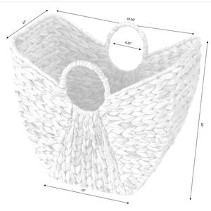 Cesto para la ropa sucia con asas redondas, cesta de almacenamiento hecha a mano, venta al por mayor, ecológico, hecho en Vietnam - Product Image 2