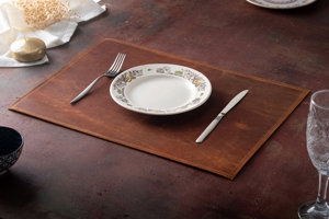 Durable Leather Smell Proof Heavy Duty Comfortable Non-Slip Waterproof Heat Resistant Restaurant Dining <b>Table</b> Placemat - Product Image 4