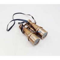 Antique Nautical Brass Spyglass Binocular Metal Outdoor Camping Monocular Cover Personalized Collectible Marine Souvenir