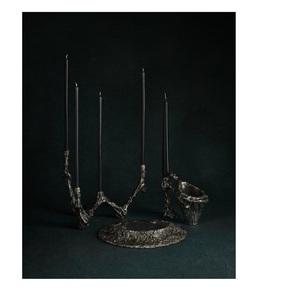 Handmade Customized <b>Top</b> - Tier Brass Aluminum Candle Stand Premium Finished Modern Style Candle Holder Home Decoration High End - Product Image 6