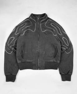 Premium Quality Hand-Painted Hoodies Distressed Vintage Acid Washed High Street Pullover Custom <b>Hoodie</b> for <b>Men</b> - Product Image 4