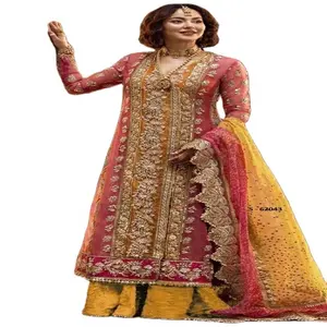 全球供应商和出口商的最新设计师巴基斯坦服装时尚阿拉伯服装女性Salwar Kameez