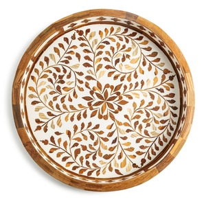 Nieuwe Aankomst Parelmoer Hout Koffie Dienblad Voor Thuis Tafelblad Restaurant Decor Thee Serveerschaal Door Ambachtelijke <span class=keywords><strong>Auar</strong></span>