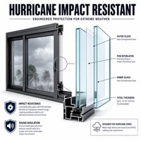 Schwarzes Aluminium-Schiebefenster Doppelt Verglast Gehärtetes Glas Horizontales Schiebefenster Modern Minimalistisch