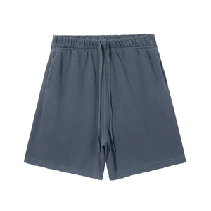 Pantalones cortos de algodón 100% de verano personalizados para hombres, pantalones cortos de entrenamiento lavados con ácido Vintage, pantalones cortos de fabricante - Product Image 2